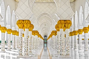 Foto op Canvas Sheikh Zayed-moskee, Abu Dhabi, Verenigde Arabische Emiraten © Luciano Mortula-LGM