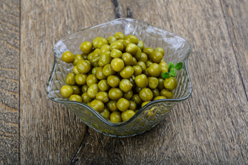 Canned green peas