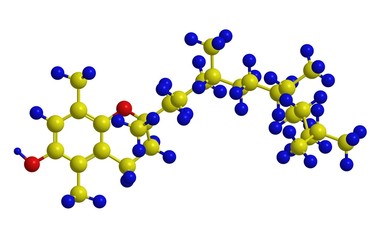 Molecular structure of Tocopherol (vitamin E)