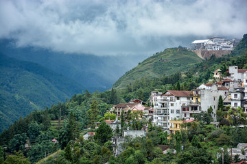 Obraz premium Cityscape of Sapa Village in Vietnam