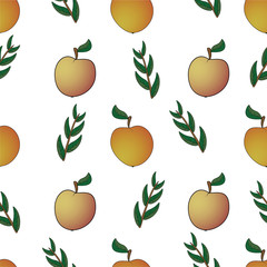 Apple  abstract seamless pattern