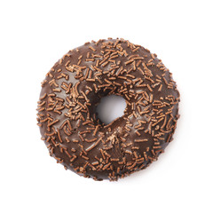 Chocolate donut isolated