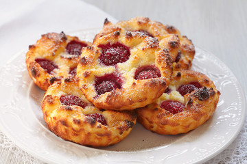 Raspberry creamcheese cookies