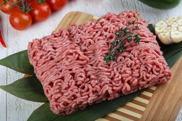 Micned raw Beef