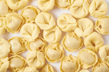 Surface covered with ravioli