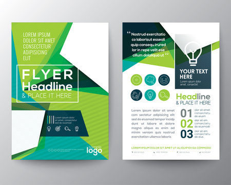 Abstract Triangle shape Poster Brochure Flyer design Layout vector template