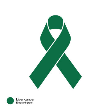 Liver Cancer ribbon vector