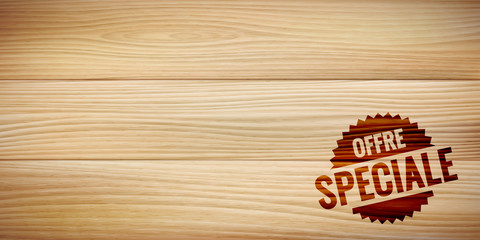 Fototapeta premium Texture de bois vectorielle 1