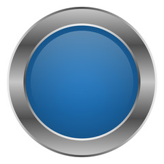 Blauer leerer Button