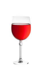 wine glass isolated on white background