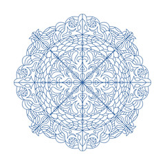 Mandala Ethnic decorative elements Hand drawn background eps10