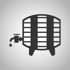 wooden barrel icon