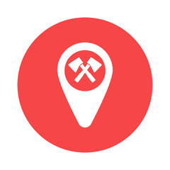 Obraz premium farm map icon