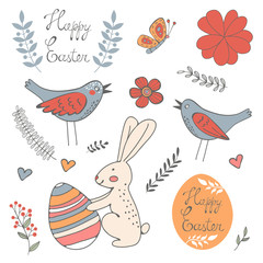 Beautiful collection of Easter related graphic elements