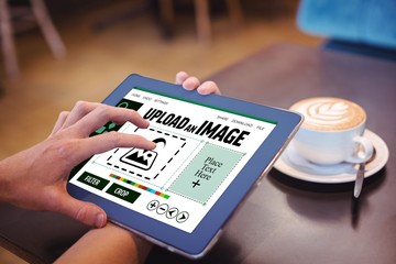 Composite image of designer interface