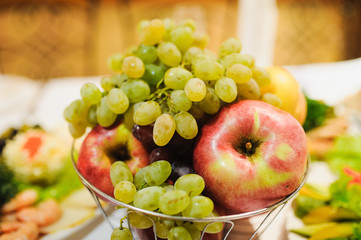 Different summer fruits on plate