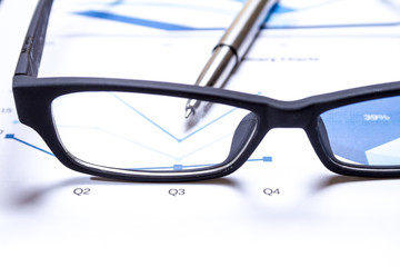 business report on table