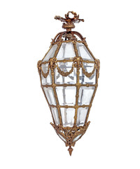 Vintage lamp isolated over white