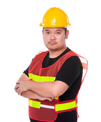 Asian mature engineer