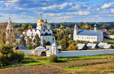 Pokrovskiy monastery in Suzdal.The Golden Ring of Russia. - obrazy, fototapety, plakaty
