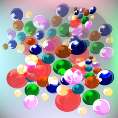 abstract, balls, colored