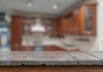 table in the kitchen