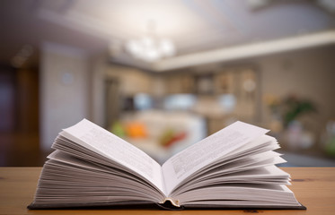 book table in the room