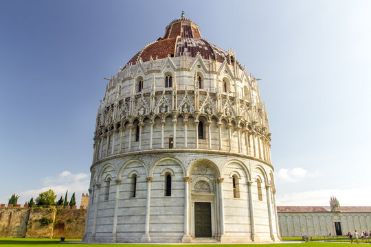 The baptistery of San Giovanni in Pisa