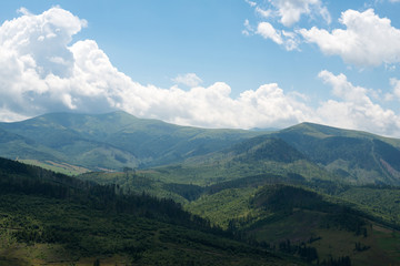 Obraz premium Landscape in the Ukrainian Carpathians