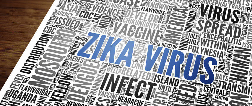 ZIKA Virus as abstract concept art