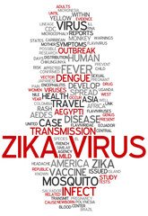 ZIKA Virus as abstract concept art