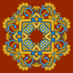 Vector round ornament.