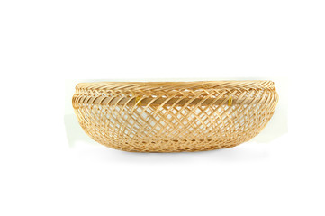Obraz premium Wicker basket isolated on white background