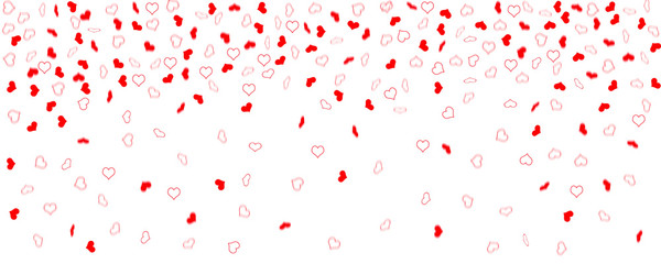  rote konfetti herzen