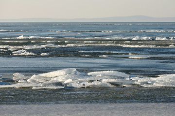 Ice on the surface of The Curonian Lagoon