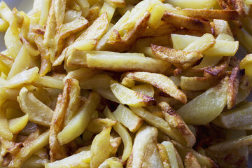 slices of fried potatoes