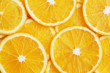 fresh slices of an orange.