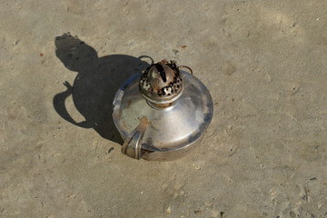 Old kerosene lamp