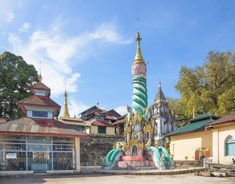 Buddhist temple in Myeik, Myanmar