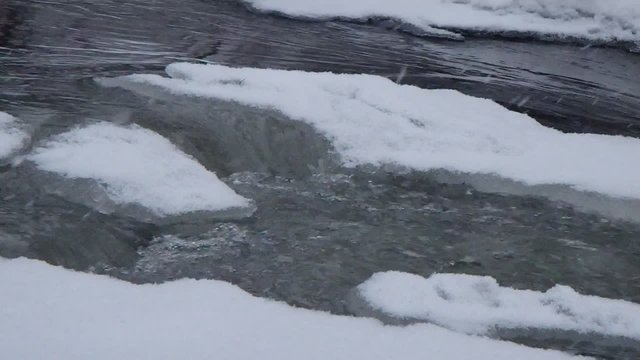 rivi&egrave;re en hiver