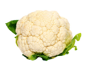 Cauliflower on white background