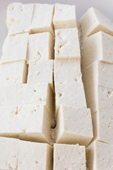 close up bean curd tofu