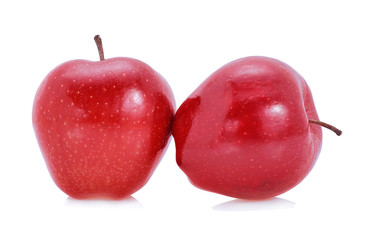 Apple fruit red isolated on white background.