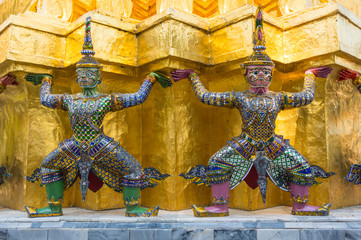 Demon guardian in Wat Phra Kaeo
