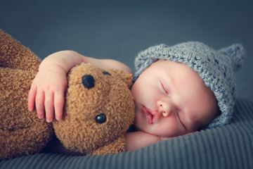 Fototapeta sleeping newborn baby obraz