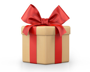 Obraz premium white gift box