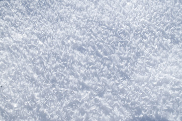 Fresh snow bright surface