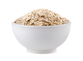 Oat flakes in bowl