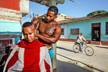 Cuba, Trinidad, Barber