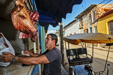 Cuba, Trinidad, Butcher Shop
